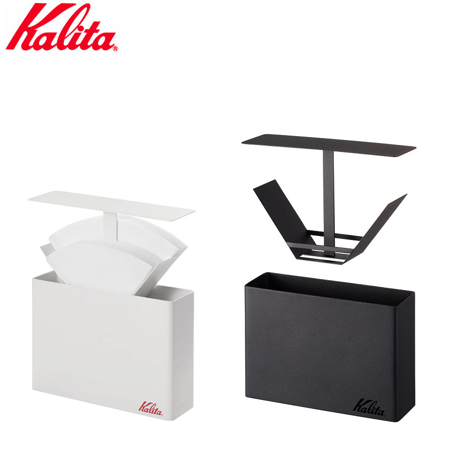 日本Kalita 手冲咖啡滤纸盒 防尘收纳架扇形101/102金属滤纸盒