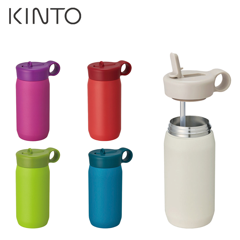 KINTO PLAY TUMBLER不锈钢儿童保温杯便携吸管杯密封水杯子300ml-封面