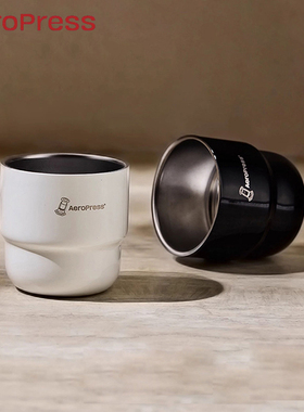 Aeropress爱乐压咖啡杯不锈钢萃取杯分享杯 水杯户外露营旅行杯子