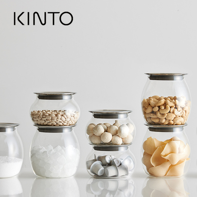 kinto日本咖啡豆厨房玻璃储物罐