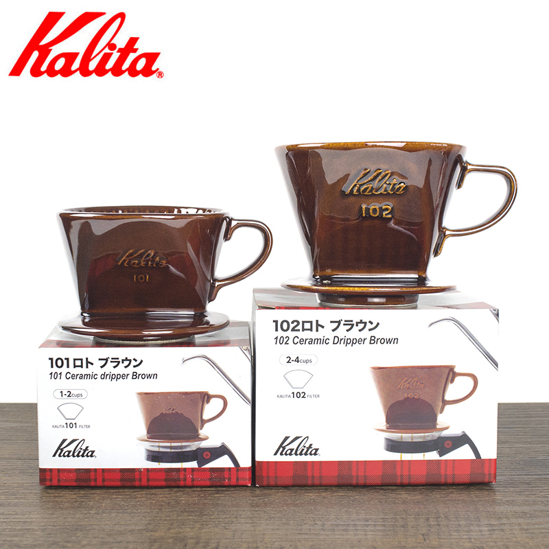 Kalita经典三孔扇形陶瓷咖啡滤杯