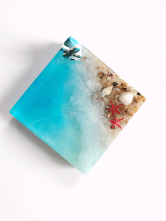 「一介空间」原创手工海洋滴胶摆件成品树脂海洋鲸鱼摆件滴胶摆台