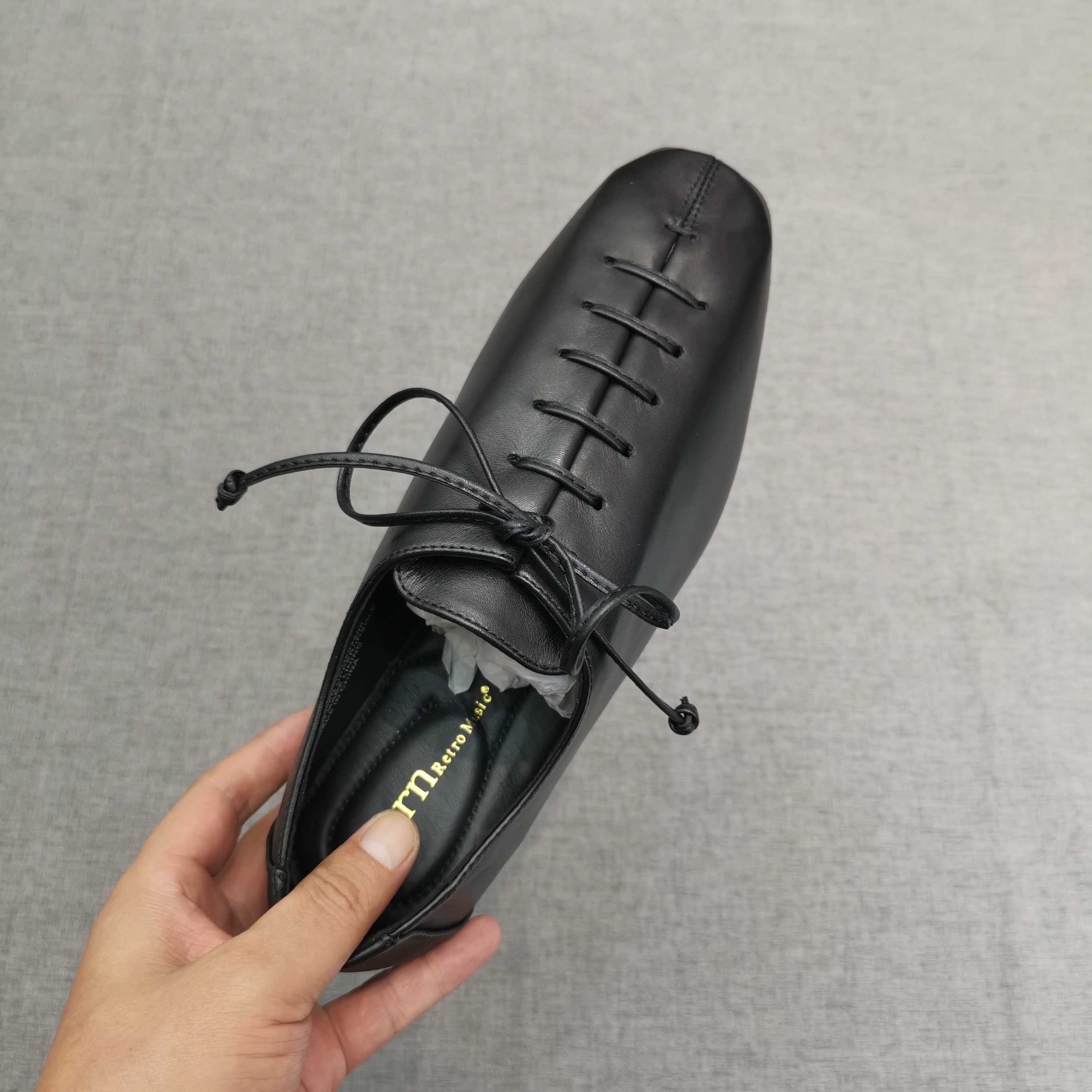 26ss新品 美国百年老牌.牛皮.老钱风平底女单鞋