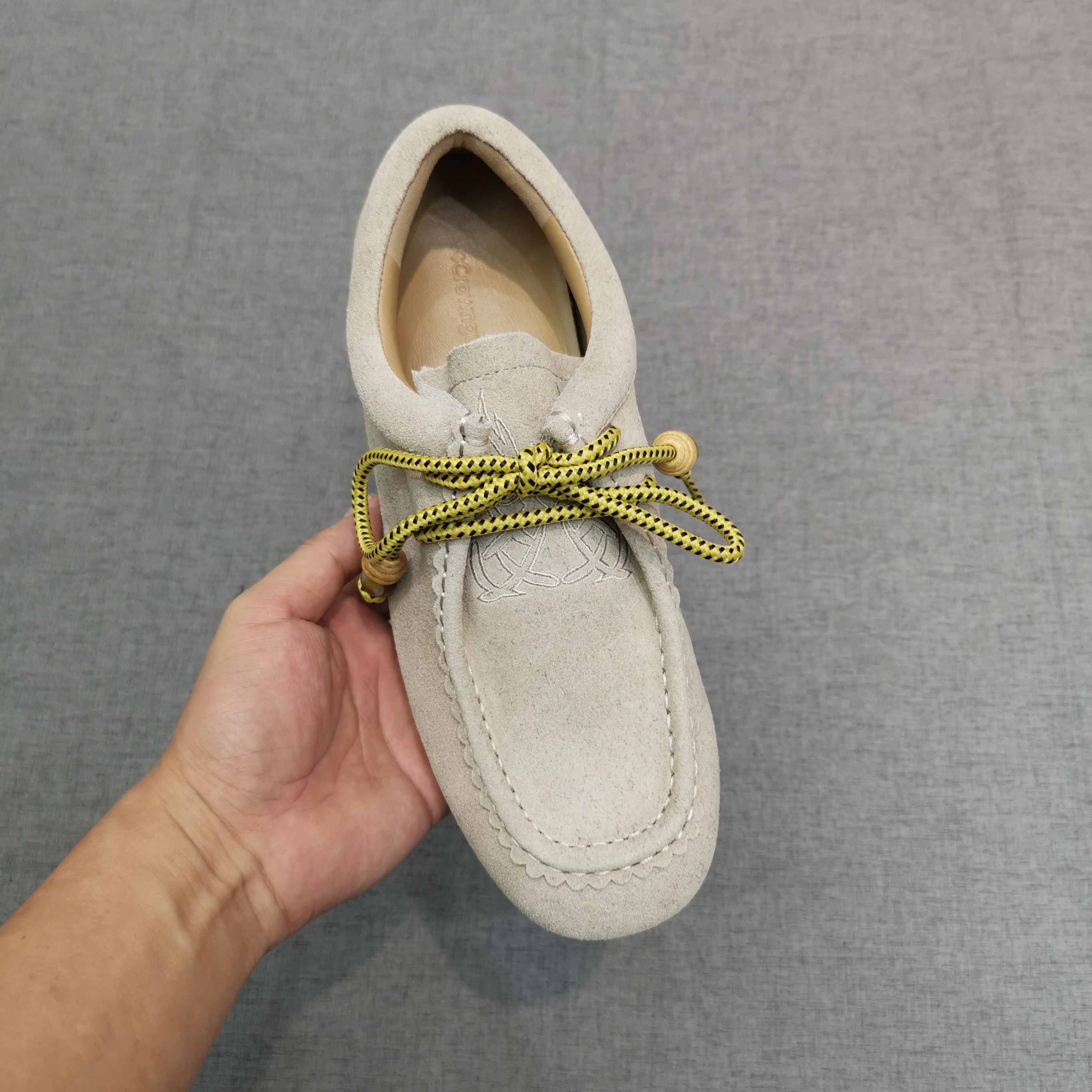 经典百搭可DIY木珠/袋鼠鞋.全牛皮.内里羊皮.春秋休闲女鞋