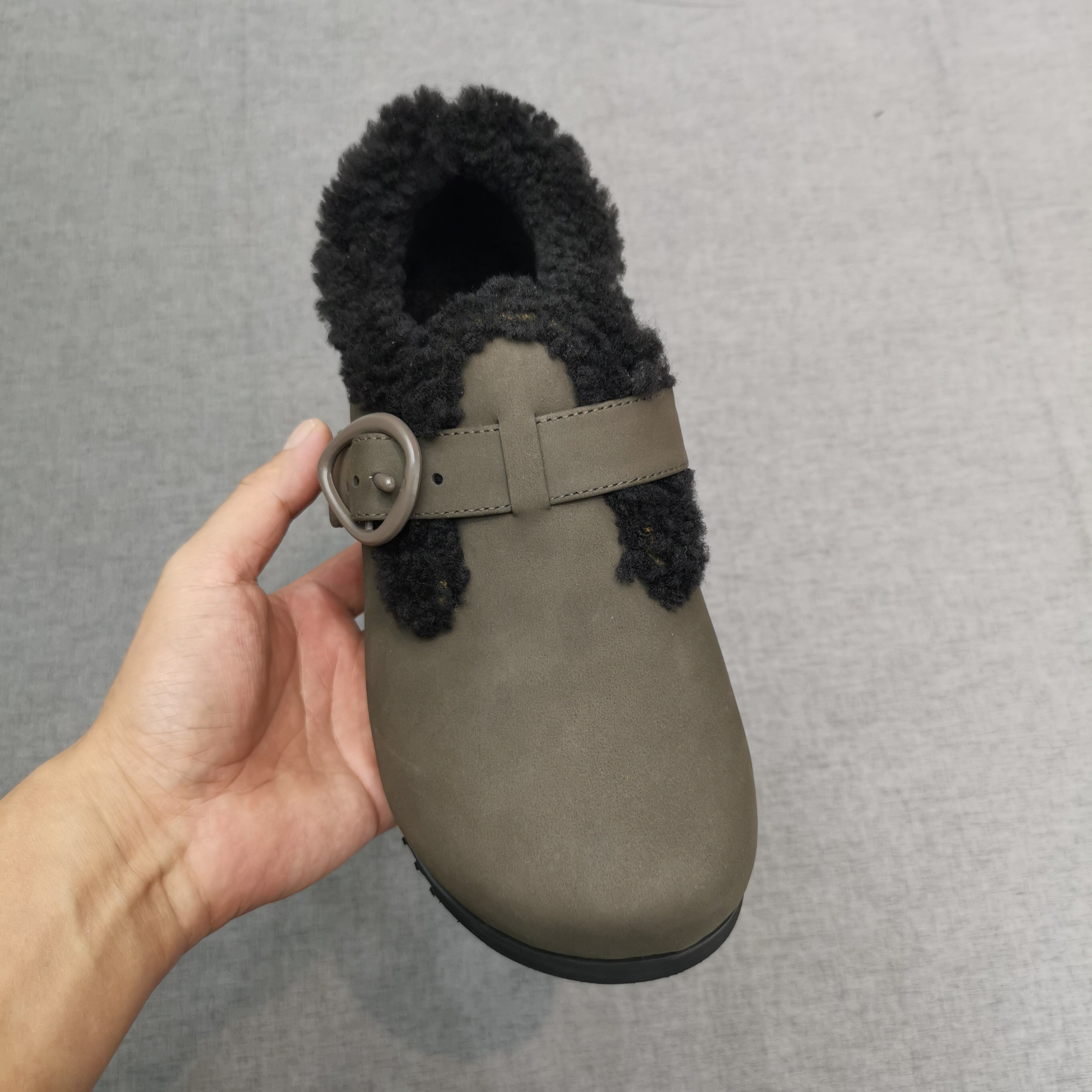 2025ss牛皮勃肯鞋.女厚底增高.皮毛一体羊毛鞋靴,女鞋,棉鞋,淘宝优惠券,粉丝福利购,淘宝优惠卷