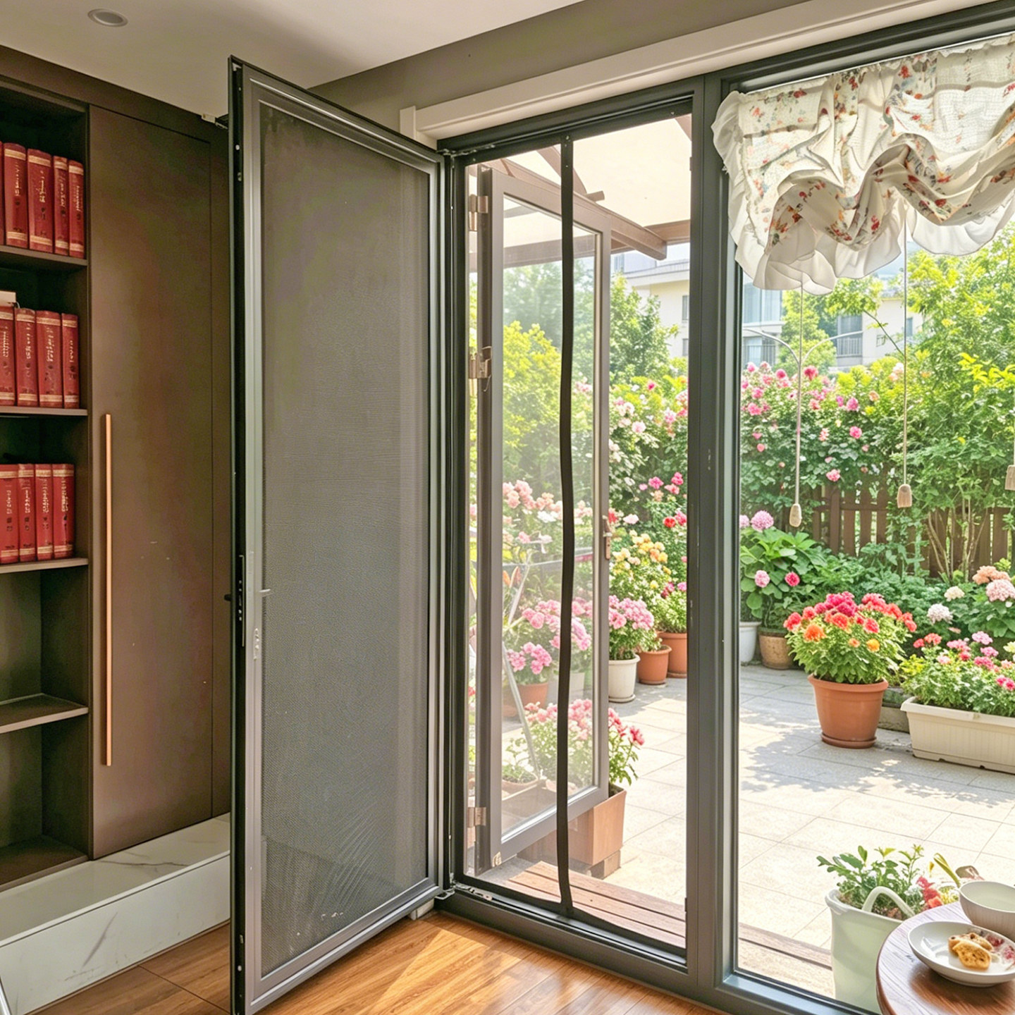 庭院卧室防蚊门帘金刚网全磁条魔术贴免打孔磁吸纱门纯色家用夏季