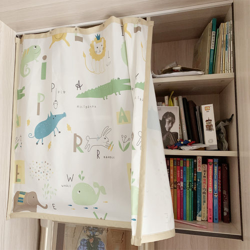 粘贴滑轨布艺书柜衣柜橱柜免打孔