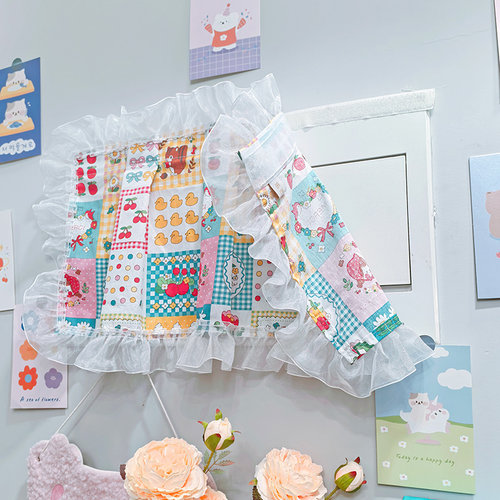 ins风客厅配电箱遮挡帘面板盖帘