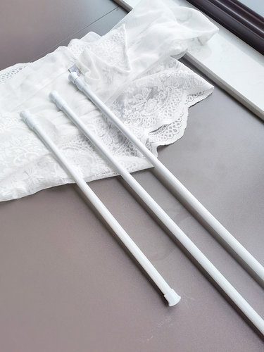 无痕可调整窗帘杆窗帘杆免打孔