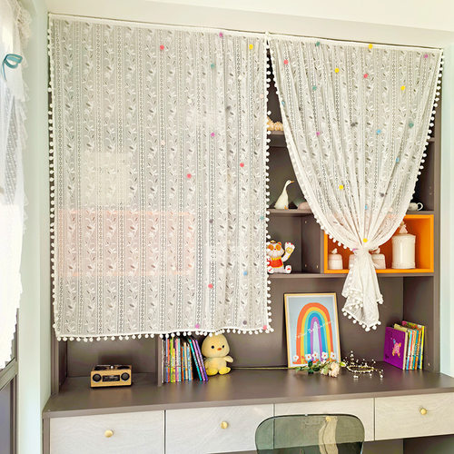 半帘法式遮丑帘少女风门帘流苏