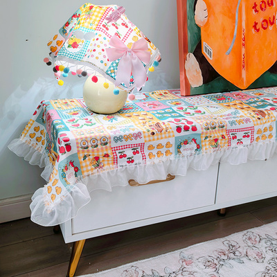 微波炉长条桌垫洗衣机罩盖布