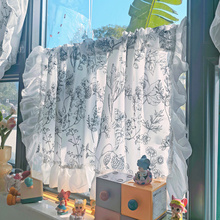 复古风轻奢门帘高级感卧室帘子隔断帘遮丑布帘免打孔大气客厅窗帘