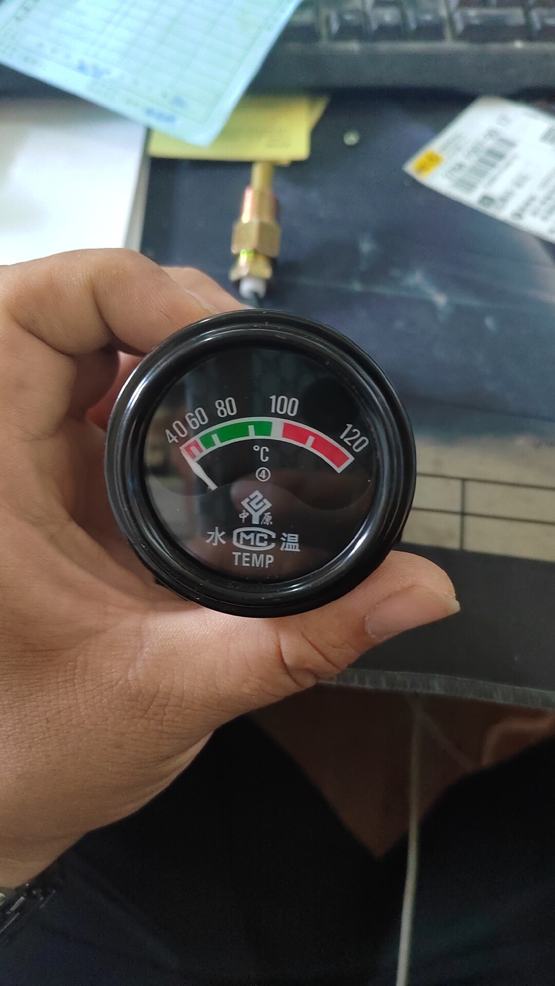 发动机直感水温表  装载机铲车水温表 直感温度器 装载机水箱水温