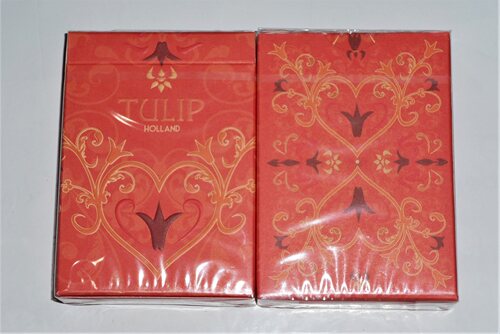 美國 Tulip Holland Playing Cards 郁金香 橘色 收藏 撲克牌