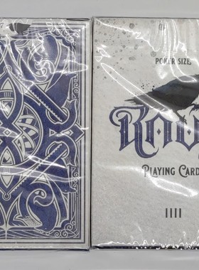 美國原裝進口 Ravn 4 IIII 藍色 花切收藏 撲克牌