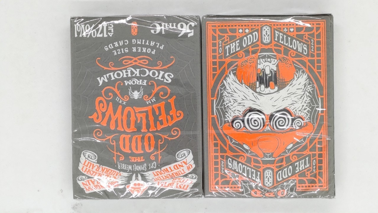 美國進口 Odd Fellows 古怪研究員之蜘蛛花切收藏 撲克牌