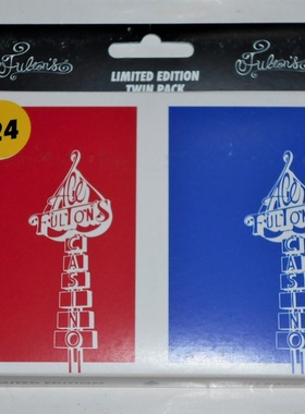 美國原裝進口 Ace Fulton's Casino Twin Pack 紅藍富爾頓 撲克牌