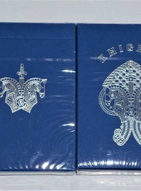 美國原裝進口 ELLUSIONIST Blue Knights 藍色騎士 撲克牌