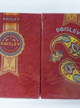 美國原裝進口 Paisley Poker Red 佩斯利 變形蟲花紋紅 撲克牌