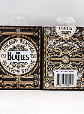 美國原裝進口 The Beatles Special Black 披頭四 限量 撲克牌