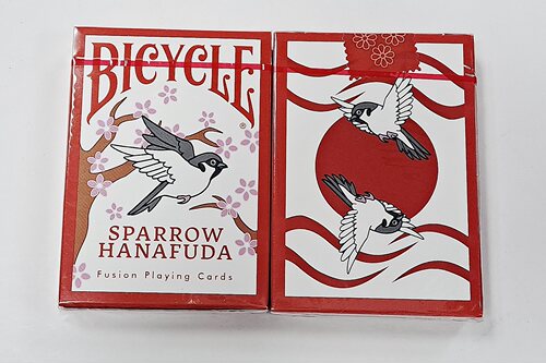 美國原裝進口 Bicycle Sparrow Hanafuda Fusion 梯型魔術 撲克牌