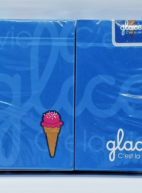 美國原裝進口 Glace Playing Cards 冰淇淋 限量花切 撲克牌
