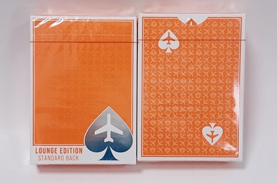 美國原裝進口 LOUNGE in Hangar 貴賓室 橘色 花切收藏 撲克牌
