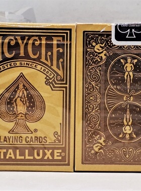 美國原裝進口 Bicycle Metalluxe Gold (2022) 花切收藏 撲克牌
