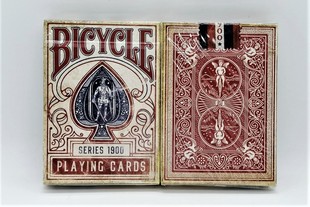 美國原裝進口 Bicycle 1900 紅色 記號 花切收藏 撲克牌