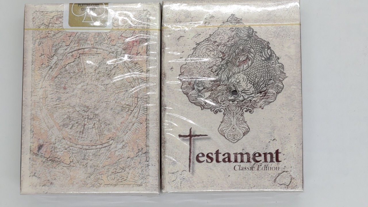 美國原裝進口 Testament Gilded 聖約 金邊 花切收藏 撲克牌