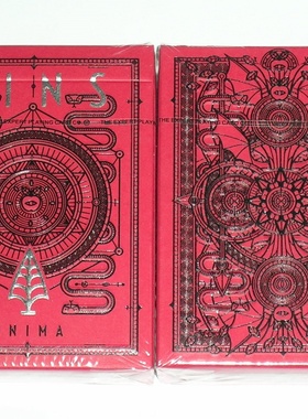 美國原裝進口 SINS Anima Playing Cards 紅色 沒封標限量撲克牌