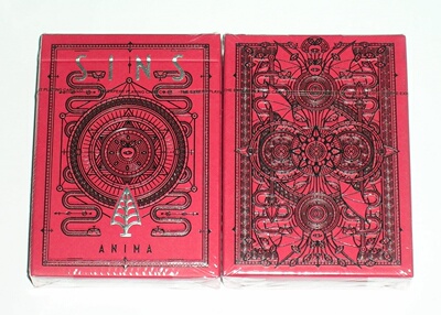美國原裝進口 SINS Anima Playing Cards 紅色 沒封標限量撲克牌
