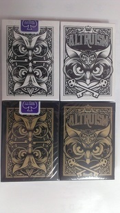 美國進口 Altruism Deck by Hydro74 貓頭鷹撲克牌-黑色