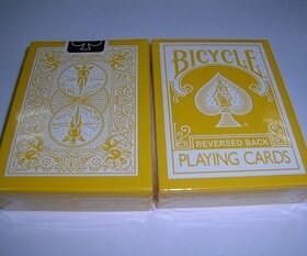 美國原裝進口 BICYCLE 反色 黃背/黃面 Reversed V2 撲克牌