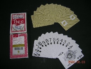 BEE 92 ROYALE GOLD/BROWN 金/棕 CASINO 撲克牌