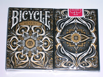 美國原裝進口 Bicycle Realms BLACK Playing Cards 王國 撲克牌