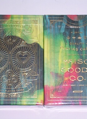美國原裝進口 CINA PLAYING CARDS MISC GOODS 水彩 撲克牌
