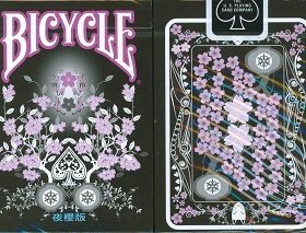 美國 BICYCLE Transducer Night Sakura edition 撲克牌(夜櫻版)