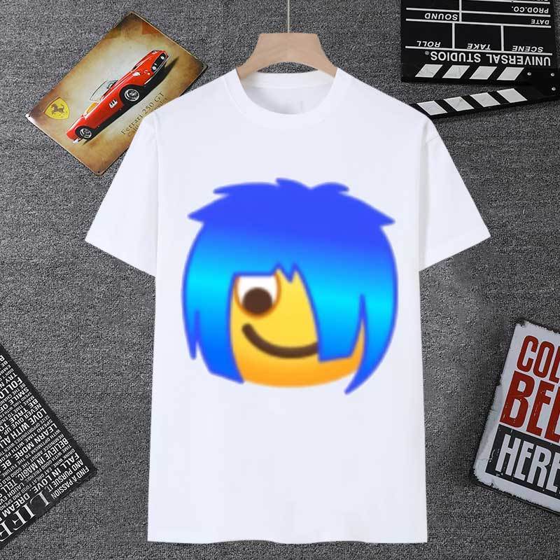小黄蓝色头发杀马特表情包短袖男t恤女非主流葬爱家族恶搞学生装