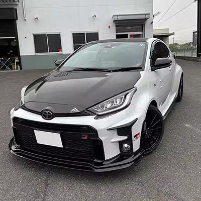 GR YARIS 雅力士 宽体运动包围 改装 碳纤维机盖 尾翼 大灯饰板
