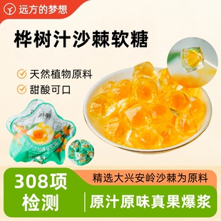 【通过308项检测】桦树汁沙棘爆浆软糖真果爆浆营养美味零食
