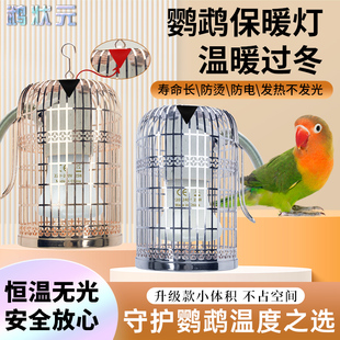 鹦鹉保温灯保暖窝加热恒温箱宠物专用取暖陶瓷无光防烫咬过冬神器