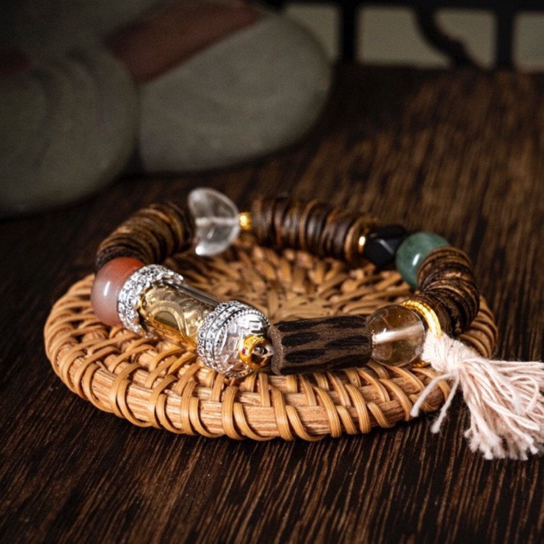 香沉绿度母管管藏风设计搭配手链守护健康平安好运招米财运来财,饰品/流行首饰/时尚饰品新,银饰手链,淘宝优惠券,粉丝福利购,淘宝优惠卷