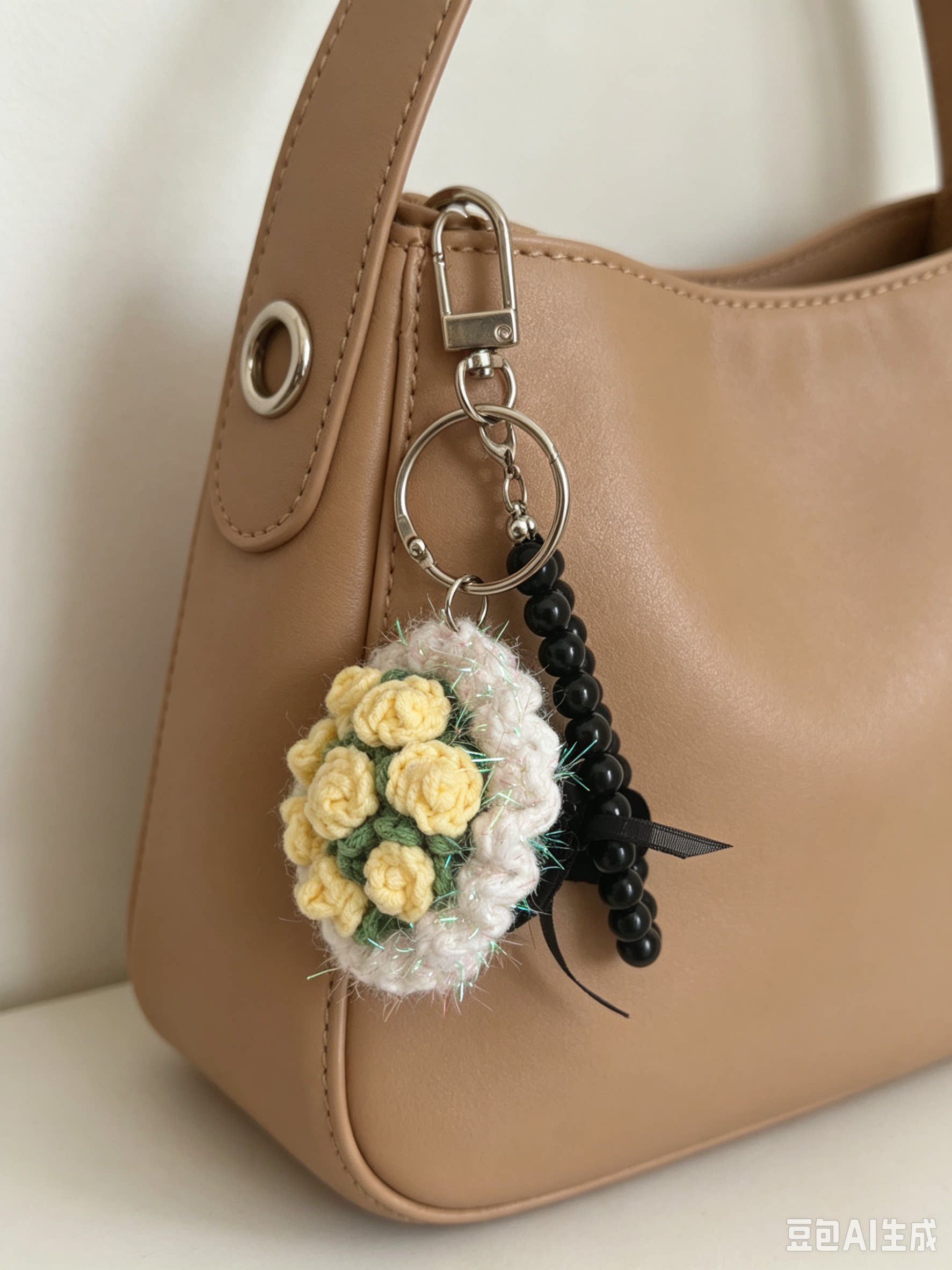 新品教师节迷你小花束手捧花钥匙扣生日礼品包挂件成品
