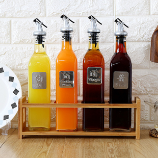 厨房用品玻璃香油瓶 创意酱油瓶套装 调味瓶家居防漏控油壶酒瓶