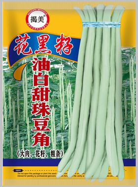 珠仔油白豆角王种子甜豆猪仔黑籽