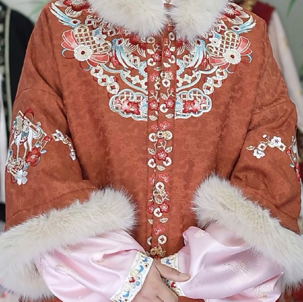 茉胭马上有钱花冬女童中国风汉服重工红色拜年服明制马面裙套装,童装/婴儿装/亲子装,汉服,淘宝优惠券,粉丝福利购,淘宝优惠卷