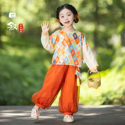 今兮古兮女童中国风秋装长袖汉服