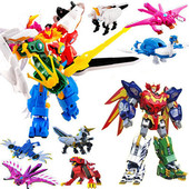 正版 神兽金刚4青龙变身召唤器6六合体天马超变星甲战队变形机器人