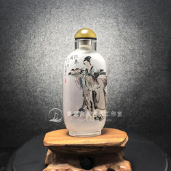 祝寿图踏雪寻梅图东躍作品衡水内画鼻烟壶纯手工订制写字装鼻烟粉